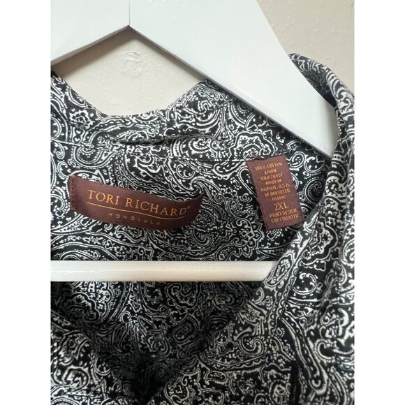 Tori Richard Paisley Short Sleeve Button Up Shirt - Size XXL - Picture 2 of 3